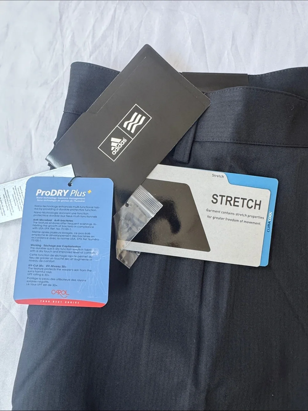 adidas Men’s Black Performance Stretch Pants‎ size 38 X 32
